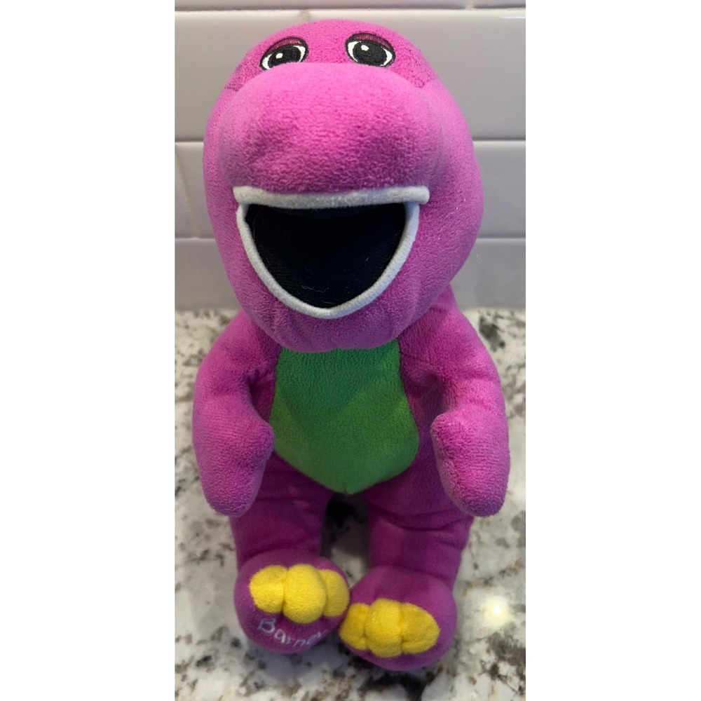 VTG Barney‎ embroidered eyes plush